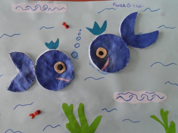 Рыбы поделки для детей в детском саду