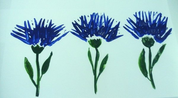 Рисование Василек