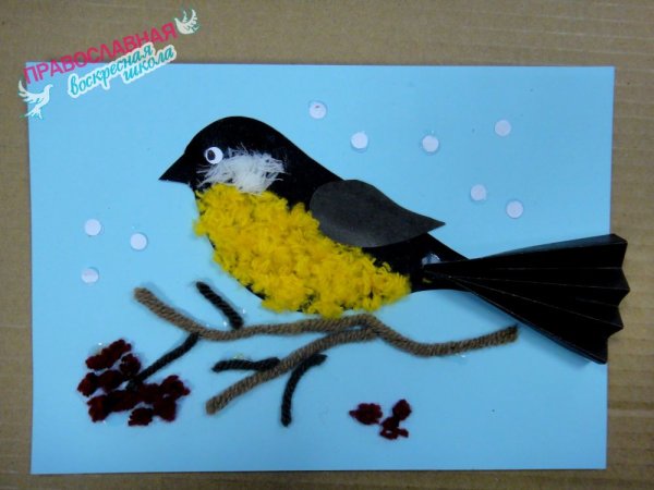 Аппликация птицы