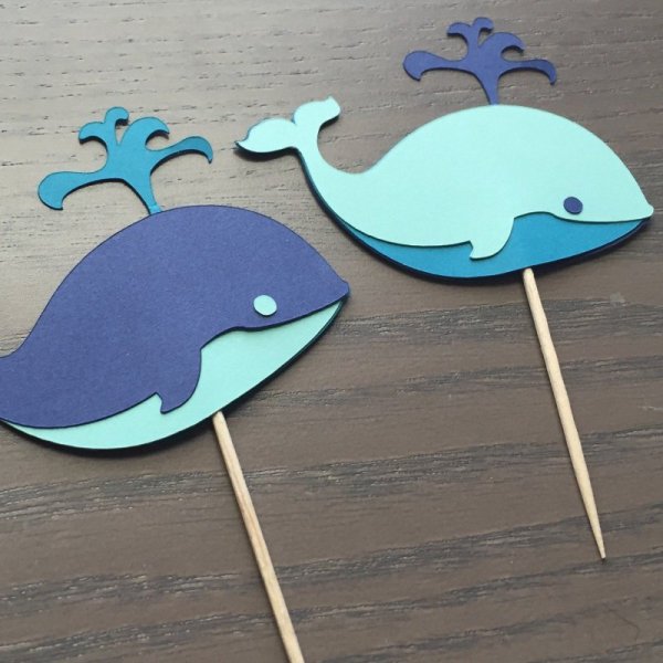 Кит аппликация для детей