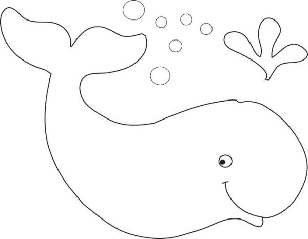 Рыба трафарет для аппликации