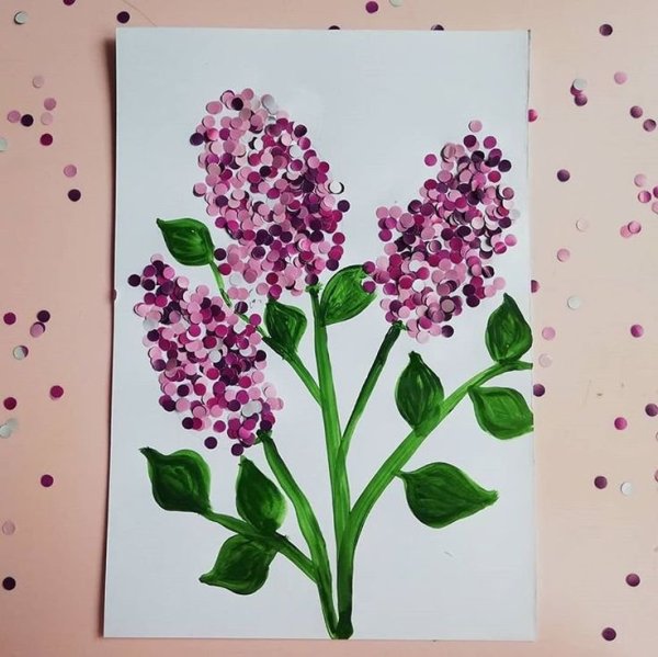 Сирень поделка для детей