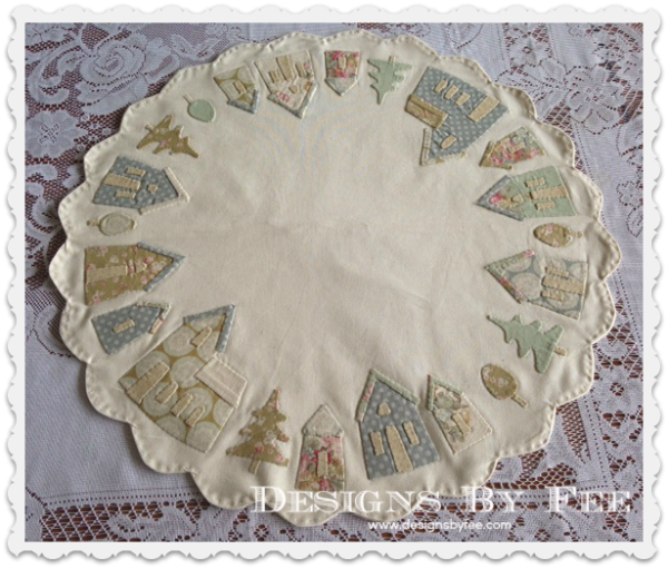 Скатерть с аппликацией схемы