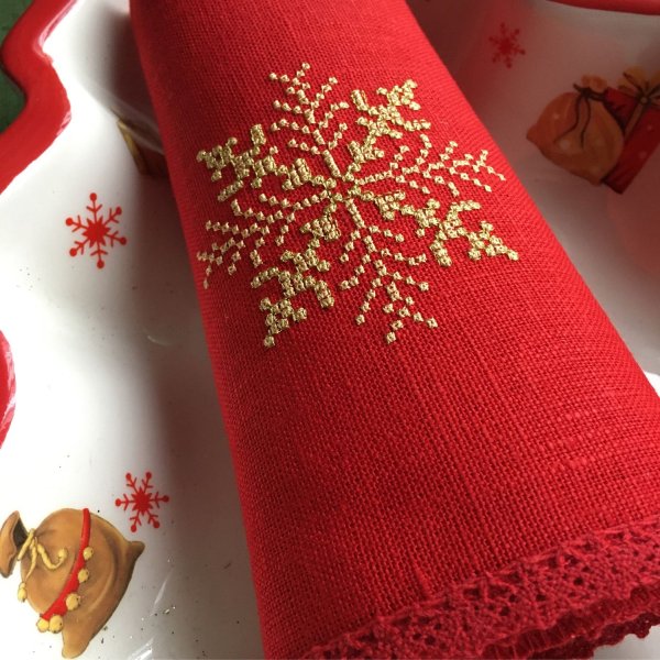 Скатерти салфетки на новый год