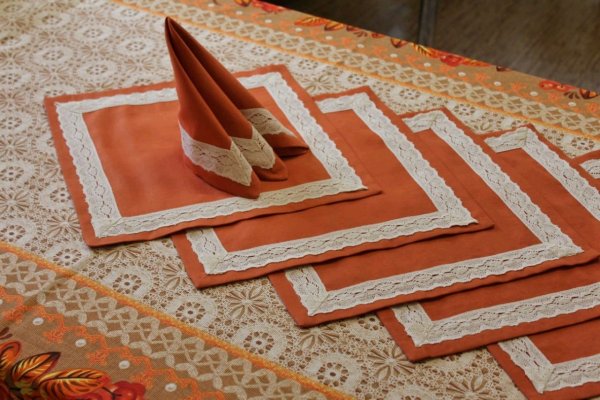 Праздничные салфетки из ткани