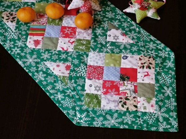 Лоскутные салфетки на стол