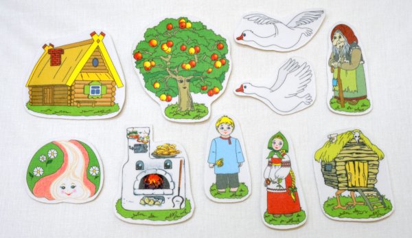 Гуси лебеди театр для фланелеграфа