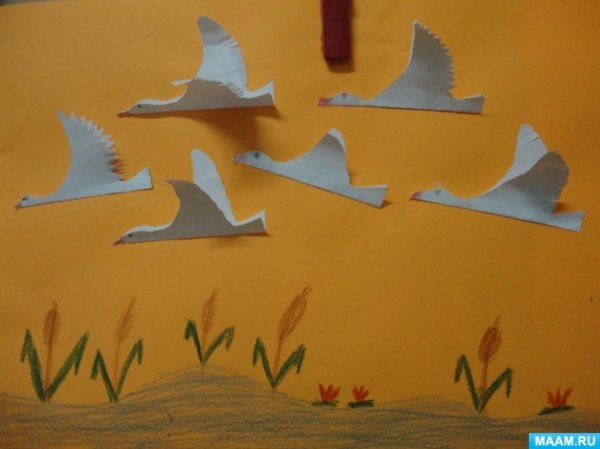 Поделка лебедь подготовительная группа