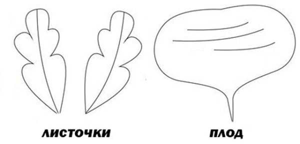 Репка шаблон для аппликации