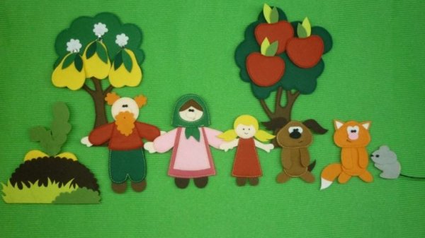 Репка из фетра