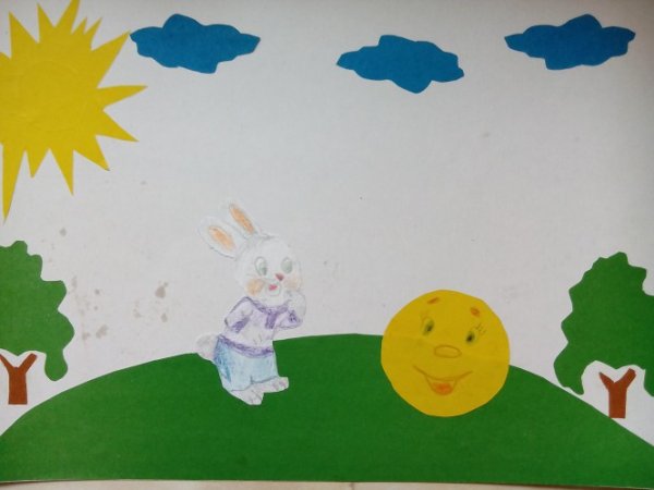 Сюжетная аппликация в детском саду