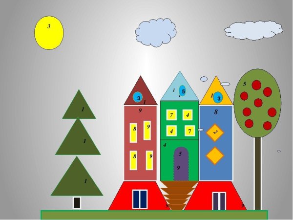 Аппликация дом