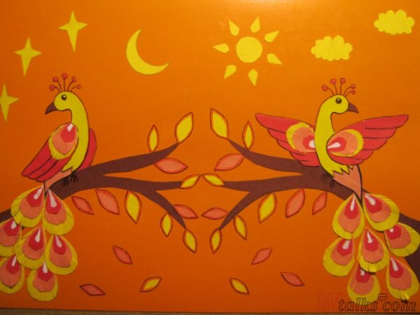 Аппликация Сказочная птица