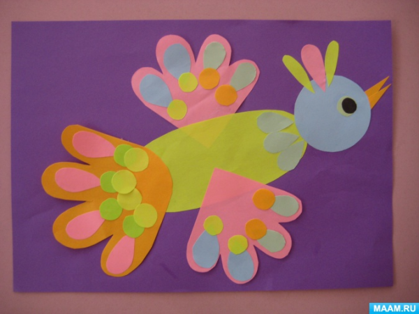 Аппликация Сказочная птица