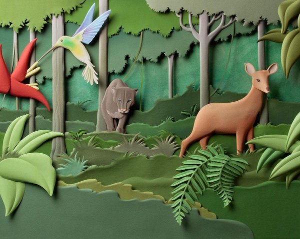 Бумажные скульптуры Карлоса Мейра