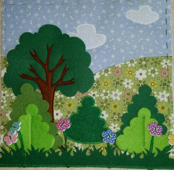 Аппликация из ткани