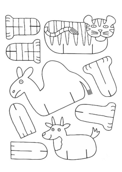 Трафареты для поделок из бумаги для детей