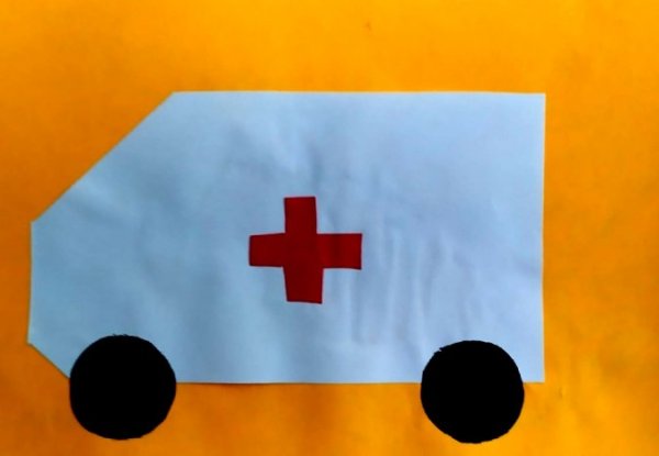 Аппликация машина в младшей группе