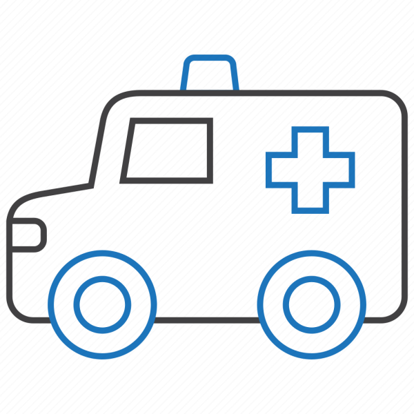 Трафарет машины скорой помощи