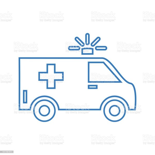 Машина скорой помощи рисунок для детей