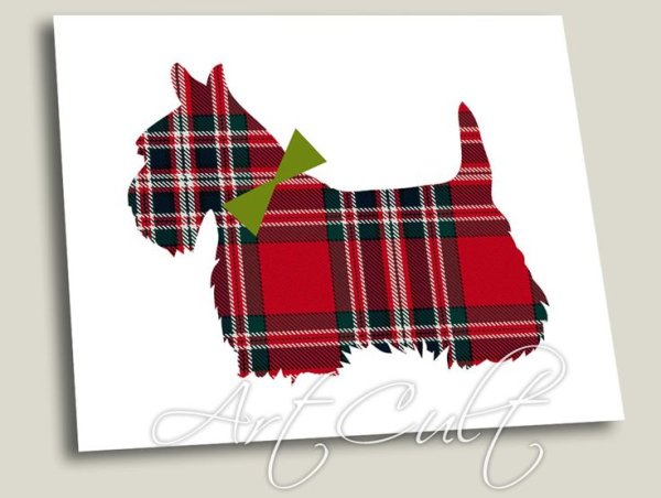 Скотч терьер аппликация