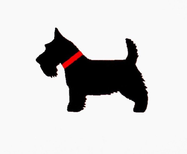 Трафарет скотч терьера