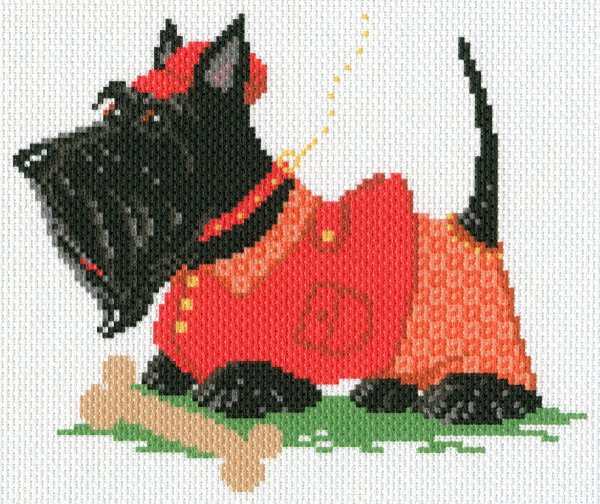 Скотч терьер вышивка крестом