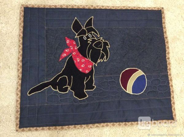 Покрывало со скотч терьером