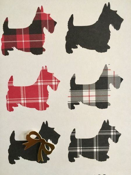 Трафарет скотч терьера