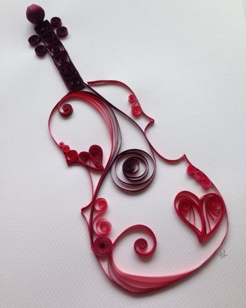 Скрипка поделка