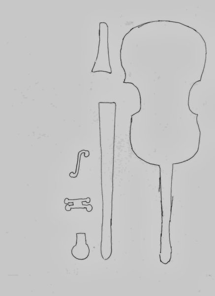 Муляж скрипки