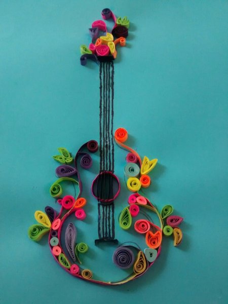 Музыкальные инструменты из квиллинга