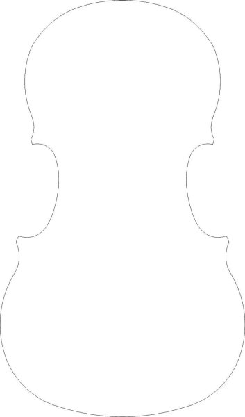 Скрипка макет