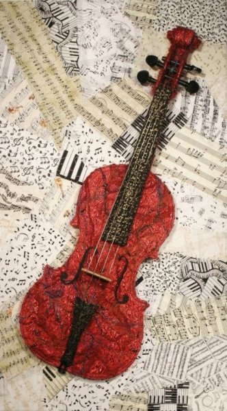 Аппликация скрипка