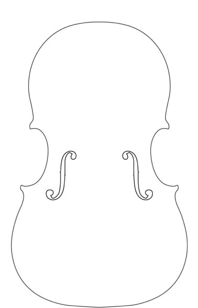 Очертания скрипки