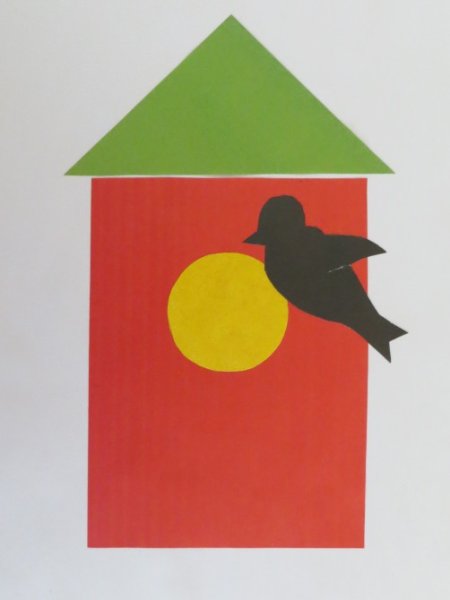 Аппликация скворечник средняя группа