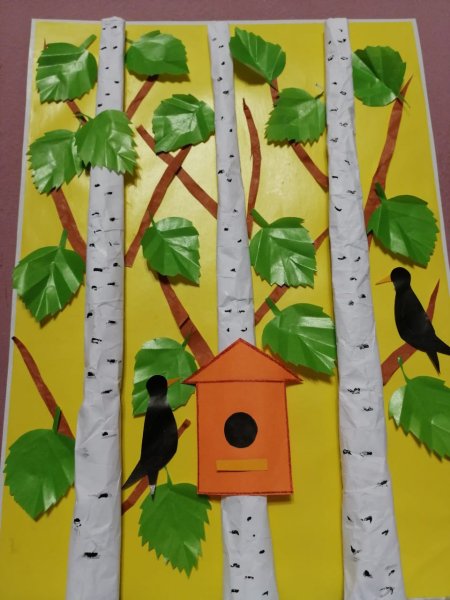 Аппликация Весна