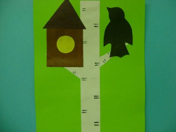 Скворечник для Скворцов аппликация