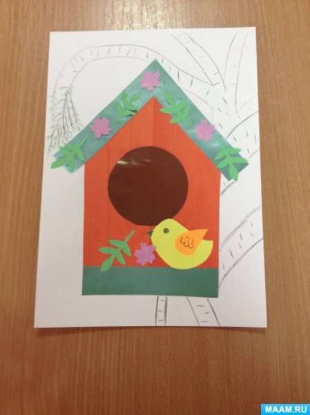 Аппликация во 2 мл гр скворечник