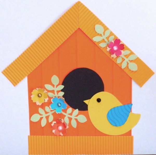 Домик для птички аппликация