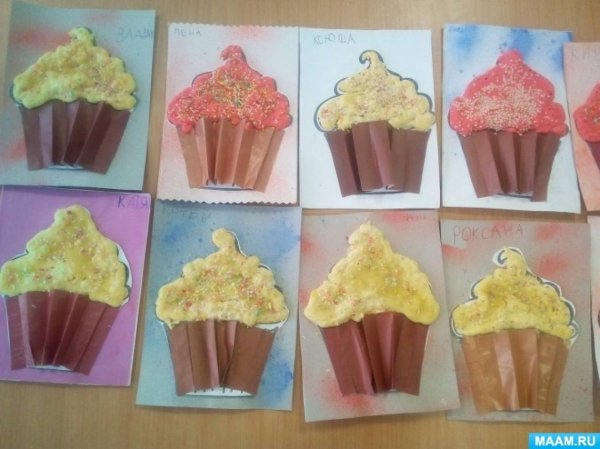 Аппликация в подготовительной группе на тему продукты