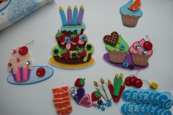 Тортик из фетра