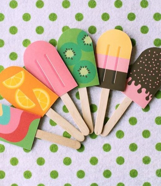 Приглашение в виде мороженого