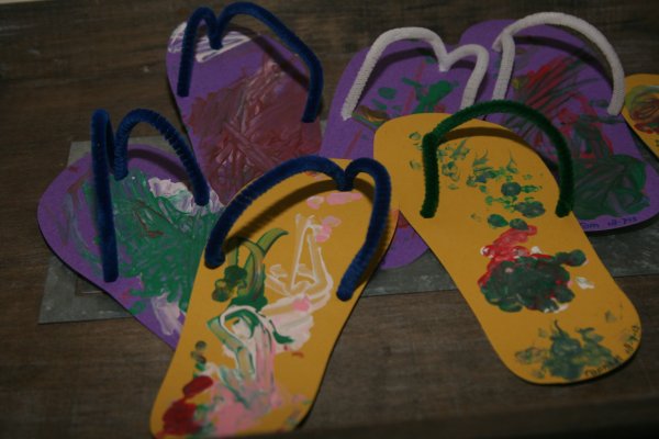 Модель детской летней обуви