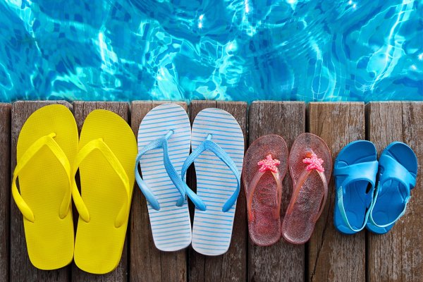 Шлепки для бассейна