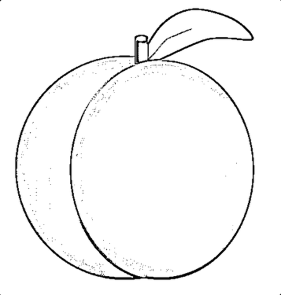 Трафарет сливы