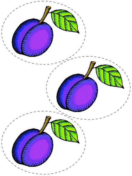 Слива задания для детей