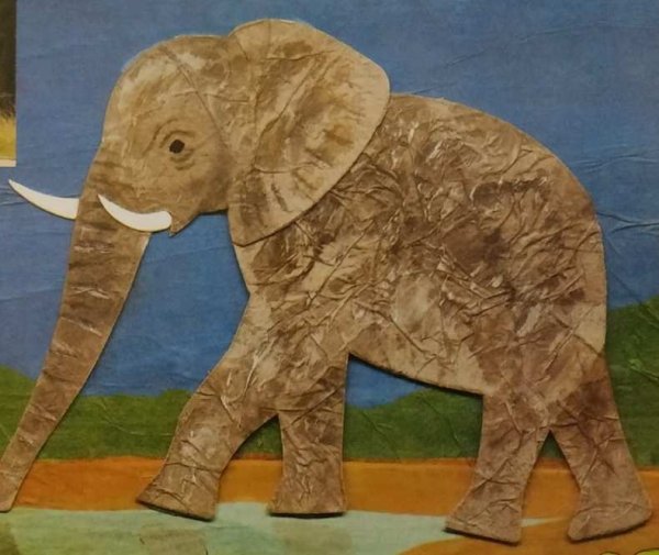 Аппликация слон