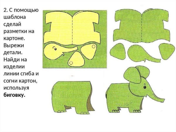 Аппликация Слоник