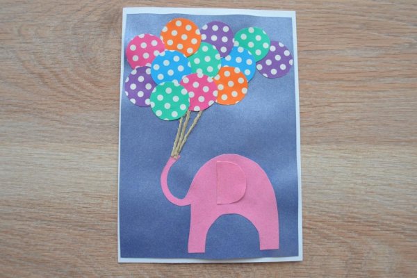 Аппликация слон